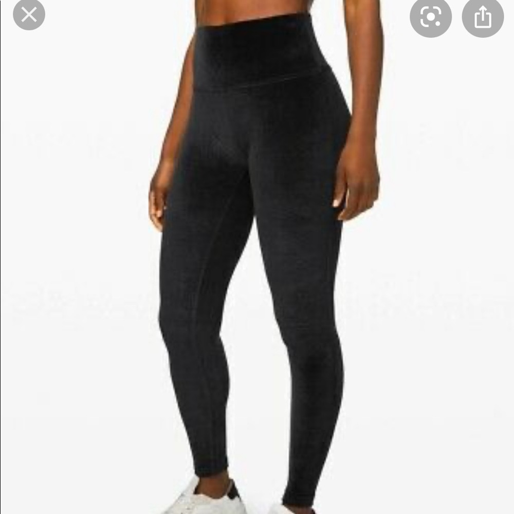 Lululemon Wunder Under Lounge High Rise Velvet